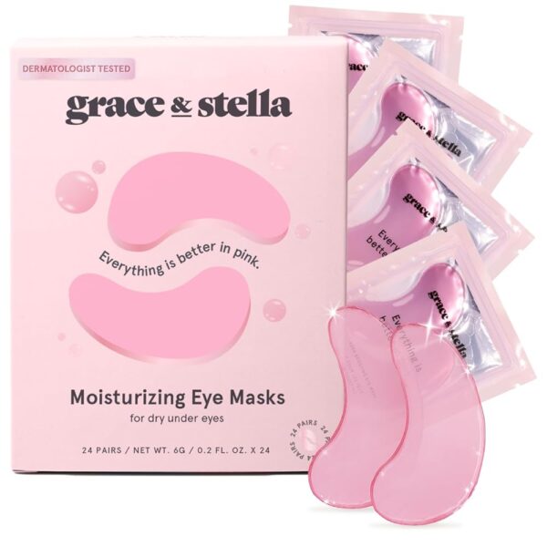 grace & stella Award Winning Under Eye Mask - Christmas Gifts for Women, Christmas Gifts for Mom - Reduce Dark Circles, Puffy Eyes, Undereye Bags, Wrinkles - Under Eye Patches -...