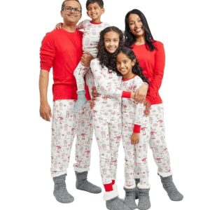 HonestBaby Family Matching Holiday Pajamas Organic Cotton for Men, Women, Kids, Toddlers, Baby Boys, Girls, Unisex Pets