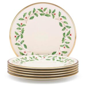 Lenox 835217 Holiday Dinner Plate Set, Buy 3 Get 6, Christmas Dinnerware