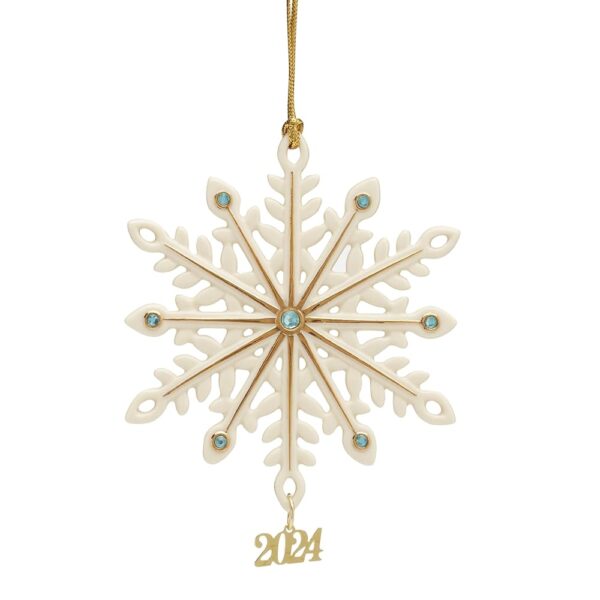 Lenox 895756 2024 Gemmed Snowflake Ornament