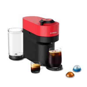 Nespresso Vertuo Pop+ Coffee and Espresso Maker by Breville, Spicy Red