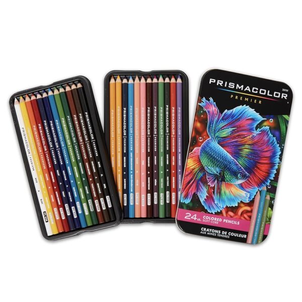 Prismacolor Premier Colored Pencils, Soft Core, 24 Pack