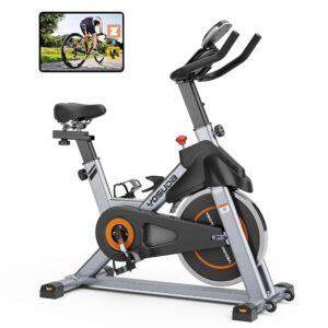 YOSUDA Indoor Cycling Bike Brake Pad/Magnetic Stationary Bike - Cycle Bike with Tablet Mount & Comfortable Seat Cushion