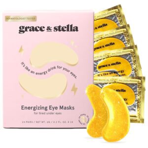 grace & stella Under Eye Mask - Valentines Day Gifts for Women - Reduce Dark Circles, Puffy Eyes, Undereye Bags, Wrinkles - Gel Under Eye Patches - Bridesmaid Gifts - Vegan Self...